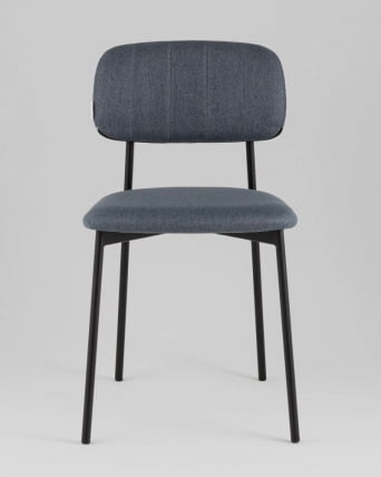 Стул Майло рогожка серо-синий_1