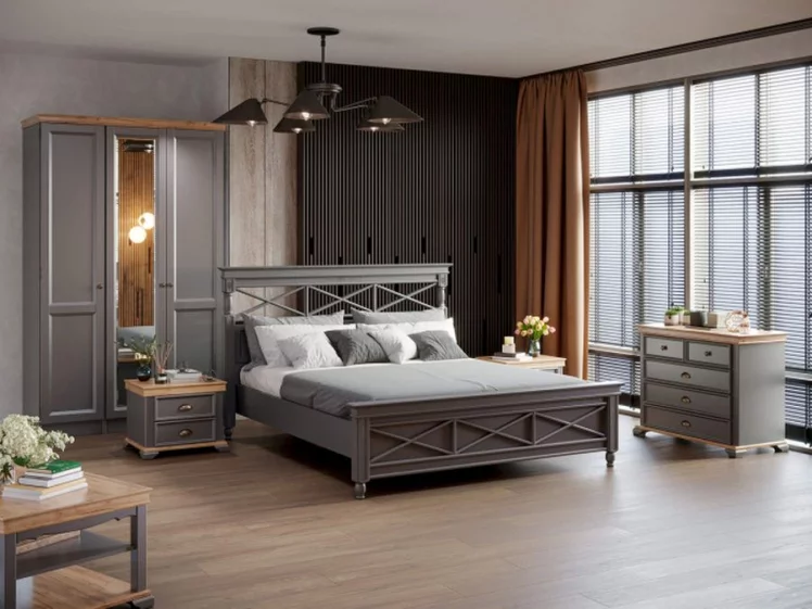 Комод с 5 ящиками Амели ЛД 642.370.000 Оникс серый_4