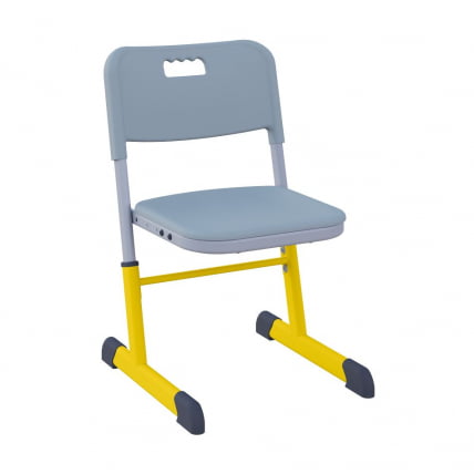 Стул ученический СМАРТЙ регулируемый по высоте (рост 3-5) Желтый/Серый / SMARTY_0