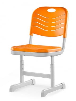 Стул ученический регулируемый пластиковый (рост 3-5) Оранжевый_0