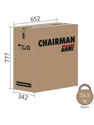 Игровое кресло Chairman гаме 16 Черный Оранжевый Белый / game_19
