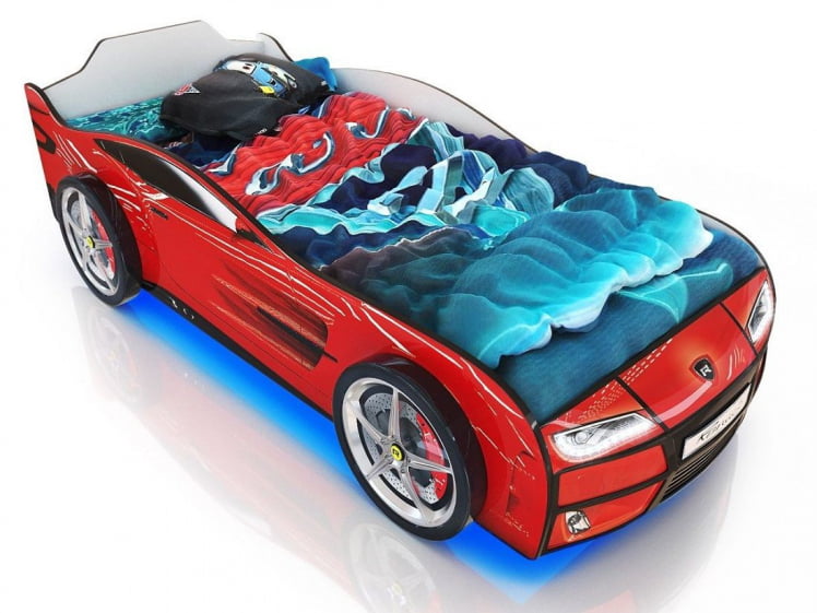 Кровать-машина Kiddy Красный_2