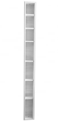 Поворотный зеркальный шкаф Иглу Шелф Беленный дуб_2