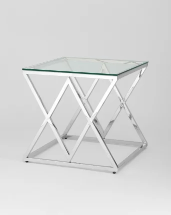 Журнальный стол ИНСИГНИЯ 55x55 Серебро_1