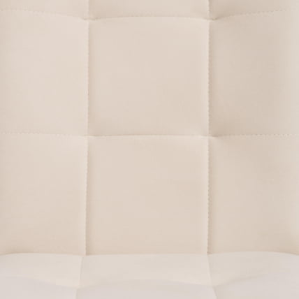 Стул обеденный Bari флок , 46х55х89, молочный/черный, 4_6