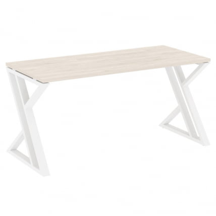 Стол рабочий LOFT VR.L-SRZ-4.7 Металл белый Денвер светлый_0