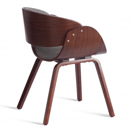 Стул LANDO (mod.8036) дерево / ткань, 59х53х75 см, орех/серый, Aimcasa 28_2