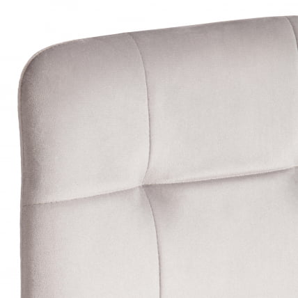 Стул CHILLY (mod. JSC-220) Велюр/металл , 44,5х52,5х88 см, Light grey (светло-серый) HLR14 / белый_8