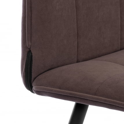 Стул обеденный Bari велюр, коричневый, 6, 46х55х89_6