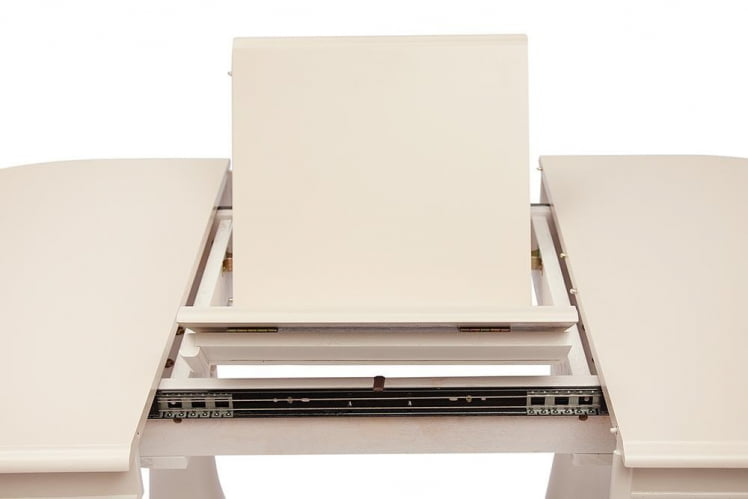Стол раскладной Eva (EV-T4EX) дерево гевея/мдф, 120+39х80х75см, ivory white (слоновая кость 2-5)_5