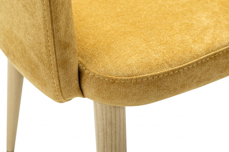 Кресло Ledger К желтый/нат.дуб_3