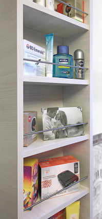 Поворотный шкаф Лупо Шелф (правый) Беленый дуб_2