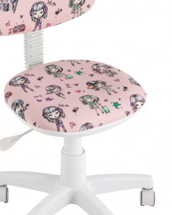 Кресло компьютерное детское УМКА Girls пластик белый_6