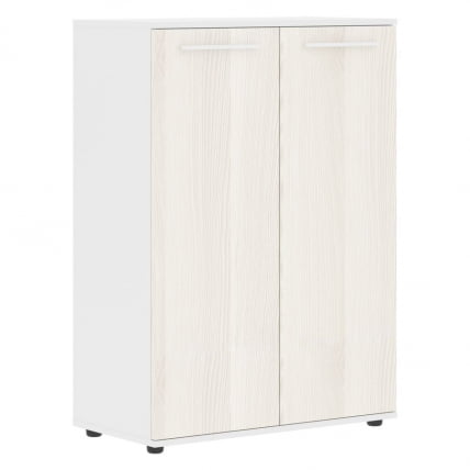 Шкаф с глухими средними дверьми EDIS EMCS 85.1 Ясень Траун Белый Белый_0