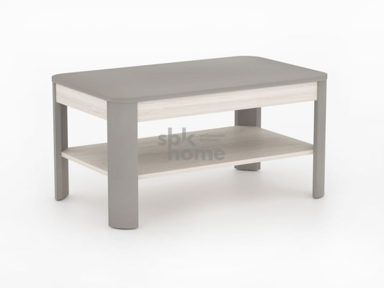 Стол журнальный, Лацио (900*550*450) Серый камень/Гладстоун белый, 60901_0
