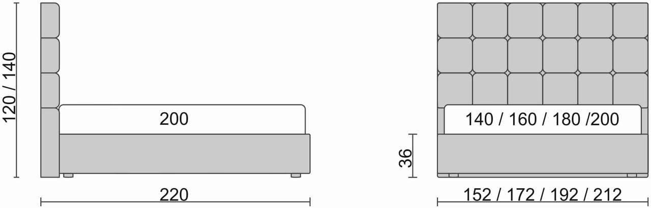 Кровать Richmond Черный_68179_2