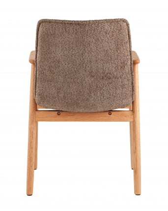 Стул обеденный Philo с деревянными ножками коричневый_3