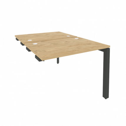 Стол-приставка двойной на П-образном м/к к опорным элем. ONIX O.MP-D.SPR-1.7 Тиквуд Светлый/Антрацит_0
