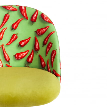 Кресло MELODY ткань/флок, олива, Botanica 03 pepper/23_5