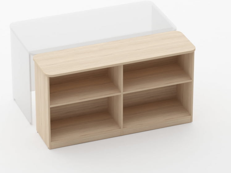 Тумба приставная к столу Glassy 3.18.103 Бук светлый_1