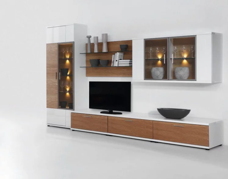 Шкаф-витрина Корано Бм.Кор-01 левый Ольха_1