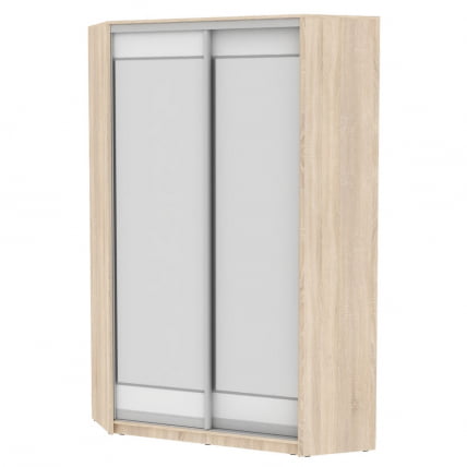 Шкаф-купе ЙА-230х1250-2(ДСС-Белый-Д2Д2) / YA-230х1250-2(ДСС-Белый-D2D2)_0