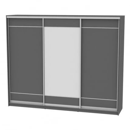 Шкаф-купе B-230х270х60-2(Графит-D7D8D7)_0