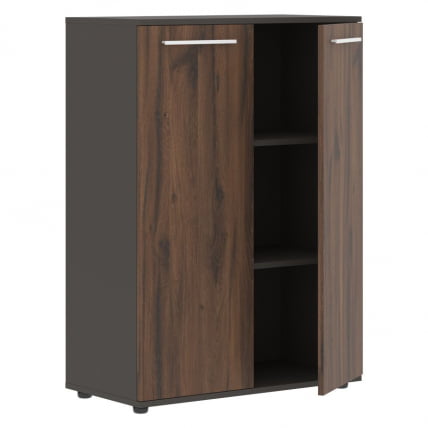 Шкаф с глухими средними дверьми EDIS EMCS 85.1 Дуб Денвер темный Белый Мокко_1