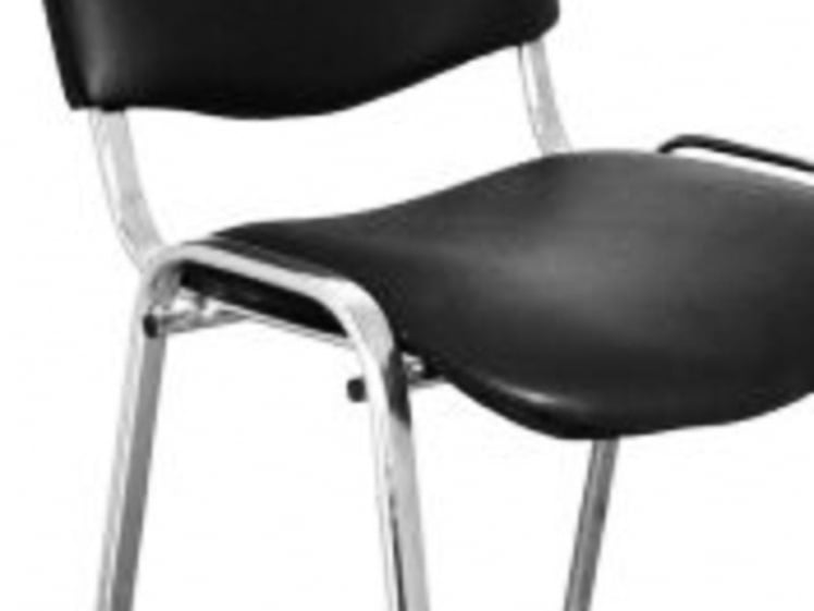 Стул Изо хром Z-11 черный кожзам_3