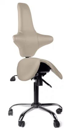 Кресло-седло со спинкой EZSolo Back Бежевый_0