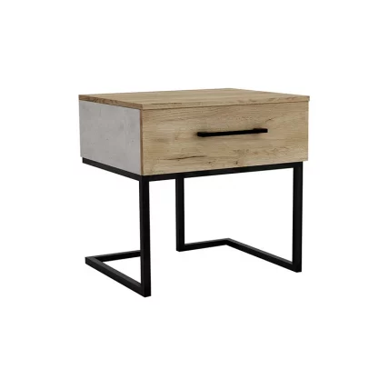 Тумба прикроватная Loft Дуб натур/Бетон_0