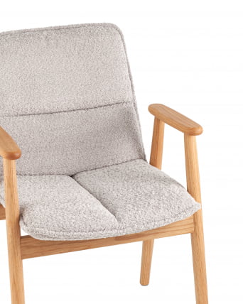 Стул обеденный Philo с деревянными ножками серый_6