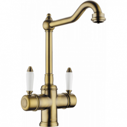 Смеситель Omoikiri Tottori-Ab  Латунь/Античная Латунь_0