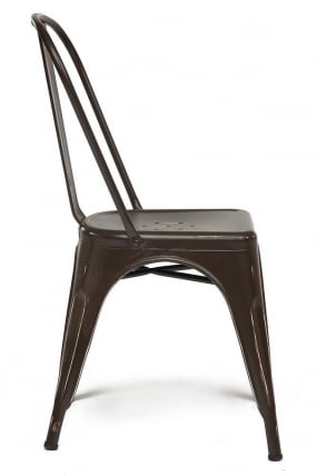 Стул LOFT CHAIR (mod. 012) / 1 шт. в упаковке металл, 45*35*85см, коричневый/brown vintage_2