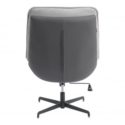 Кресло лаунж Cosmo велюр/букле/экокожа, VT shape silver/графит_3