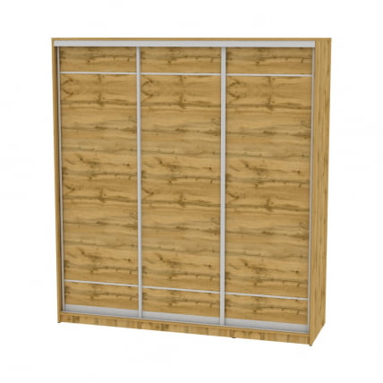 Шкаф-купе B-220х200х60-1(ДВ-D7D7D7)_0