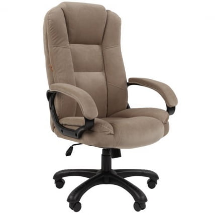 Кресло офисное CHAIRMAN HOME 600 велюр Бежевый_0