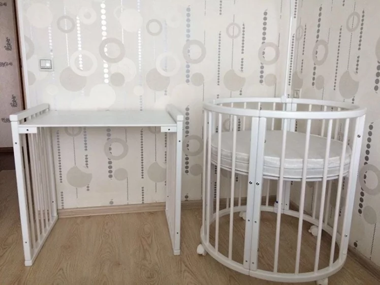 Кровать-трансформер 6-в-1 Merry Happy 01 Комплект Белая_9