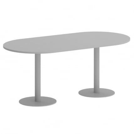 Стол овальный HOME OFFICE VR.SP-5-180.1 Серый/Серый металл_0