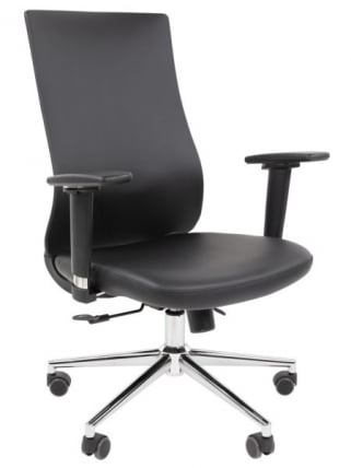 Офисное кресло CХАИРМАН 500 ЛЮКС (ЛУКС) ЭКО Б/П экокожа Черный / CHAIRMAN (LUX)_0