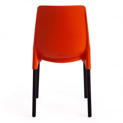 Стул GENIUS (mod 75) металл/пластик, 46x56x84cм, оранжевый/черные ножки_3