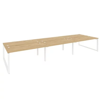 Рабочая станция на О-образном м/к ONIX O.MO-D.RS-6.4.7 Тиквуд Светлый/Белый_0