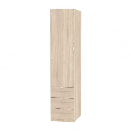 Шкаф распашный Риал(H19)198х45х45ручкаторцеваяTR-2(ДСС)_0