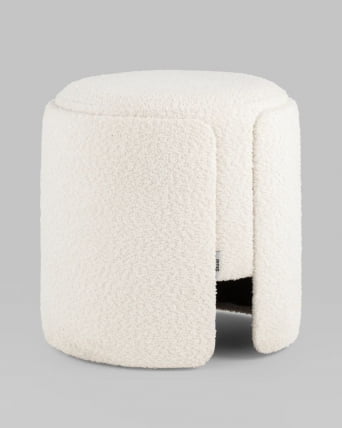 Пуф Taks букле (белый)_1
