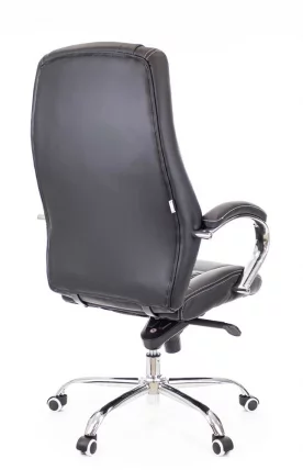 Кресло руководителя Kron M экокожа Черный_2
