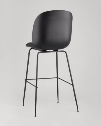 Стул барный Beetle Lite PU со спинкой Серый_4