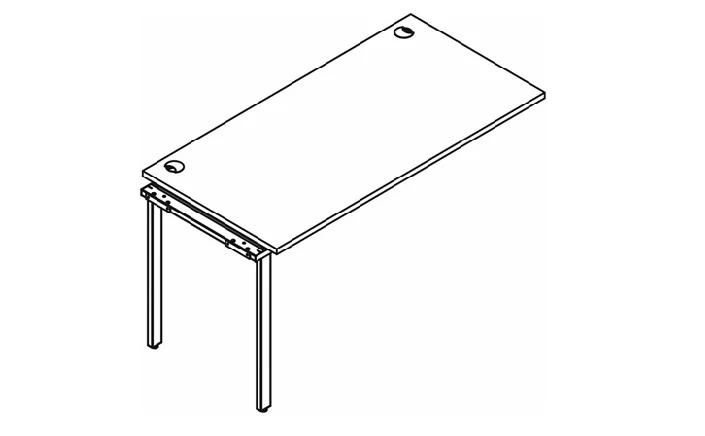 Приставка к рабочей станции XTEN GLOSS XIGST 1270 Белая_0