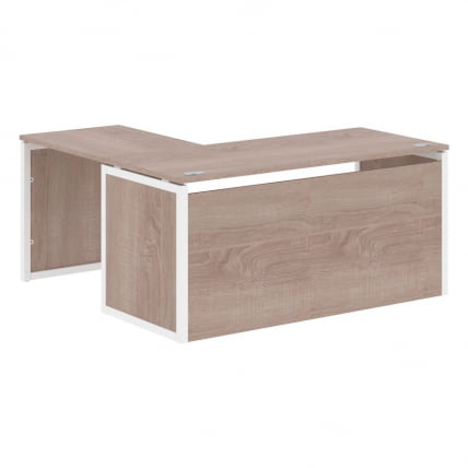 Стол письменный угловой правый XTEN-QP XQPCT 1615H R Дуб Сонома Белый_0