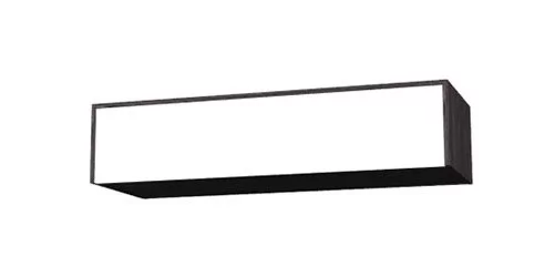 Шкаф навесной Куб К02 Белый софт Черный ясень_0