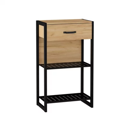 Тумба Техно ЛД 678.300.000 Дуб Золотой Черный_0